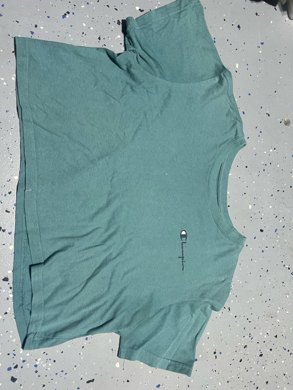 Champion Short Sleeve Tee in Teal Green